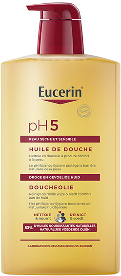 Eucerin PH5 Huile de Douche Peaux Sensibles Sèches 1L