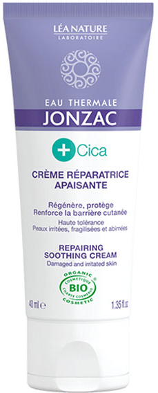 Eau Thermale Jonzac +Cica Crème Réparatrice Apaisante Bio 40ml