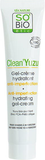 Léa Nature SO BiO étic So'Bio Étic Clean'Yuzu Gel Crème Hydratant Anti-imperfections Bio 40ml