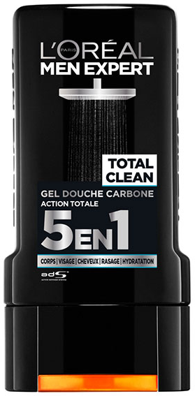 L'Oréal Paris L'Oréal Men Pure Carbon Gel Douche Action Totale 5 en 1 300ml