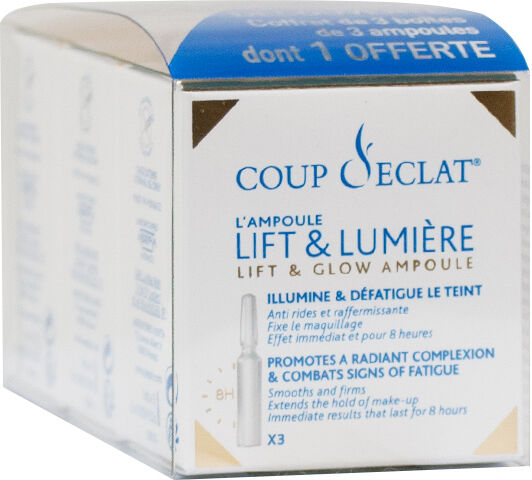 Coup d Eclat Coup d'Eclat Ampoules Lift & Lumière Visage Lot 3 x 3 Unités dont 3 Unités Offertes