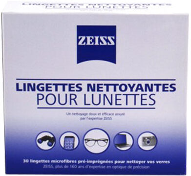 Zeiss Lingettes Nettoyantes pour Lunettes 30 lingettes