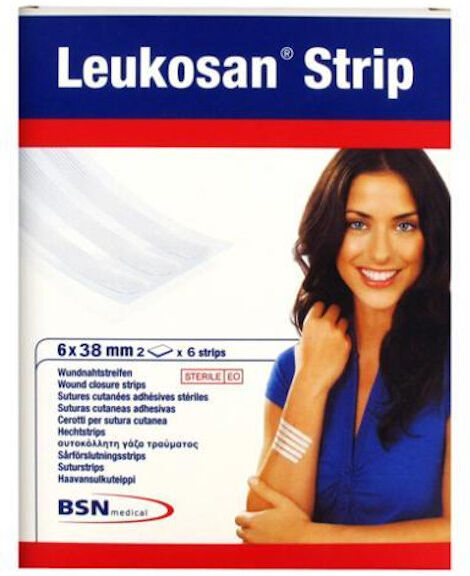 BSN Medical BSN Médical Leukosan Strip Adhésifs 6x 38mm 6 unités