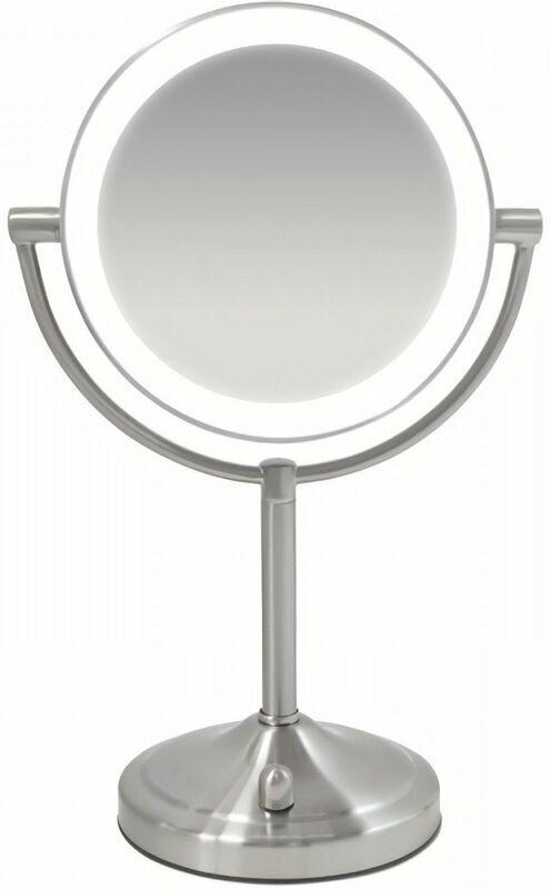 MIR 8150 - MIROIR GROSSISSANT X7 ET LUMINEUX SUR BATTERIE - Homedics