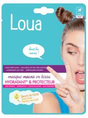 Loua Masque Mains en Tissu Hydratant et Protecteur - Sachet 2 gants