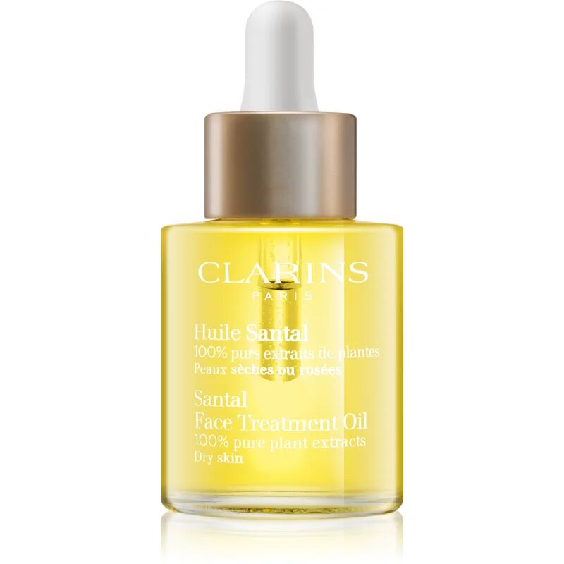 Clarins Santal Face Treatment Oil Soothing Regenerating Oil for Dry Skin 30 ml
