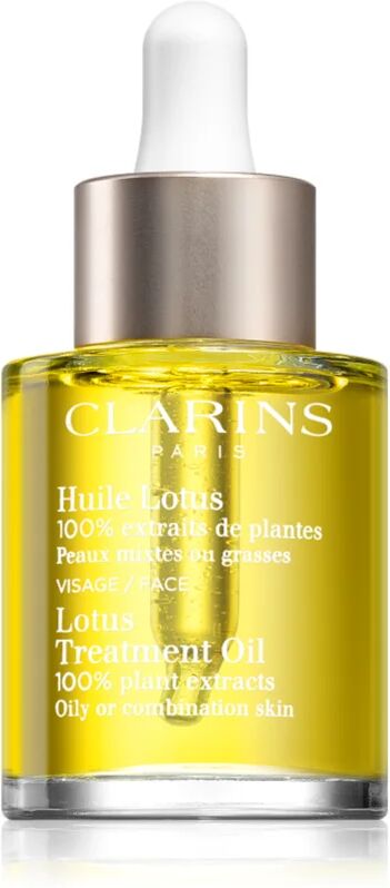 Clarins Lotus Treatment Oil Regenerating Smoothing Facial Oil for Oily and Combination Skin 30 ml