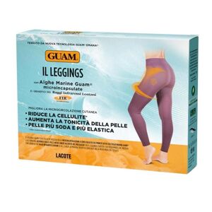 Guam Leggings Prugna Anticellulite Taglia S-M (42-44), 1 leggings