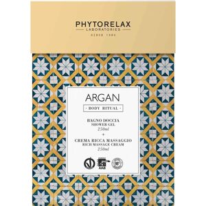 Phytorelax Cofanetto Body Ritual Argan Vegan E Organic Gel Doccia + Crema Massaggio