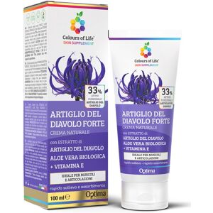 Optima Naturals Srl Colours Of Life Skin Supplement - Artiglio Del Diavolo Forte 33% Crema Corpo 100 ml