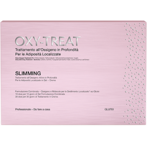 Labo International Srl Oxy Treat Corpo Slimming Per Le Adiposità Localizzate Glutei Cofanetto Gel 10 Dosi + Crema 30 Dosi