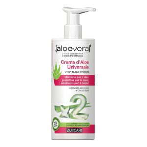 Zuccari Srl Zuccari - Aloevera2 Crema d'Aloe Universale Lenitiva Viso Mani Corpo 75 ml - Idratazione Naturale per la Tua Pelle