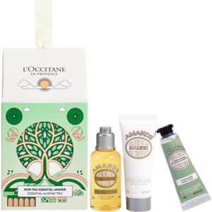 L'Occitane en Provence Amande - Huile De Douche Cofanetto 35 ML Olio Doccia + 20 ML Latte Corpo + 10 ML Crema Mani