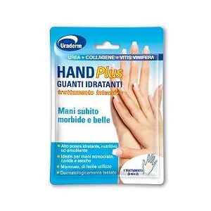 Uraderm Hand Plus Guanti Idratanti Trattamento Mani Intensivo Monouso 2 Pezzi 8 ml