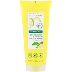 Klorane Gel Doccia Nutritivo ed Energizzante Al Burro Di Cupuacu BIO Profumazione Zest D'Agrumi 200 ml