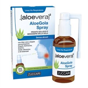 Zuccari Linea Sollievo della gola Aloevera2 Aloe Gola Spray Integratore 30 ml