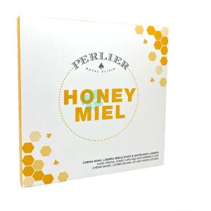 Perlier Cofanetto Honey Miel Crema Mani + Labbra Miele Stick + Antirughe Labbra