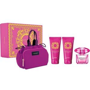 Versace Bright Crystal Absolu Cofanetto 90 ml, Gel Doccia 100ml + Latte Corpo 100ml + Beauty-Bag Donna