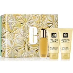 Clinique Aromatics Elixir Cofanetto 45 ml, Latte Corpo 75 ml + Bagnoschiuma75 ml Donna