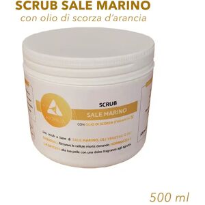 SCRUB SALE MARINO CON OLIO DI SCORZA D'ARANCIA 500 ML KEOPALIA MADE IN ITALY