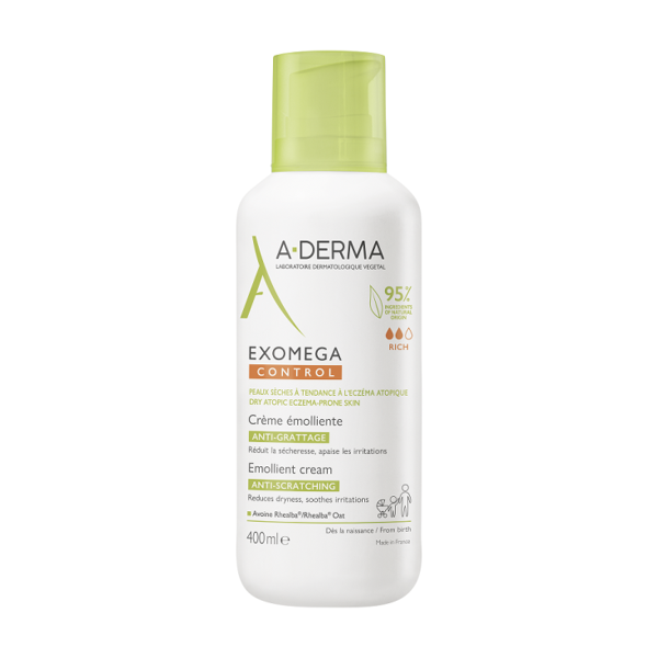 aderma (pierre fabre it.spa) exomega control balsamo emolliente a-derma 400ml