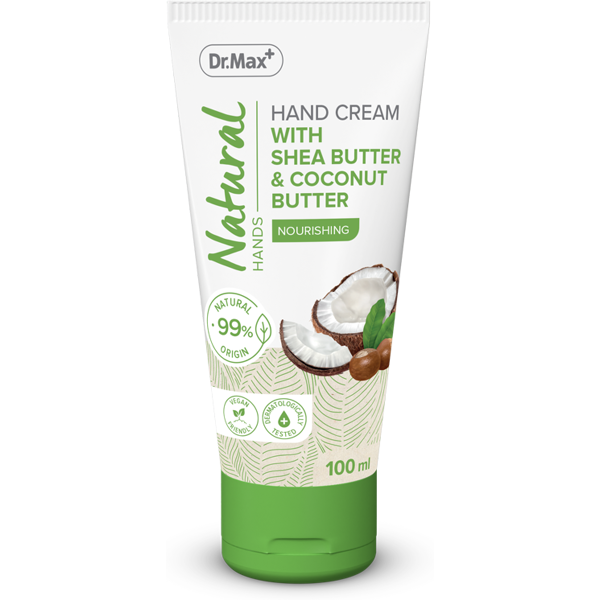 dr.max natural hand cream with shea & cocunut butter 100 ml