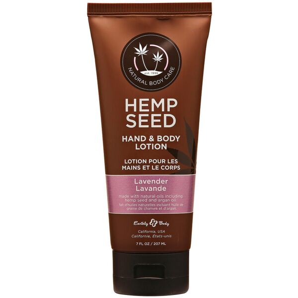 earthly body hemp seed lavender hand & body lotion 207 ml