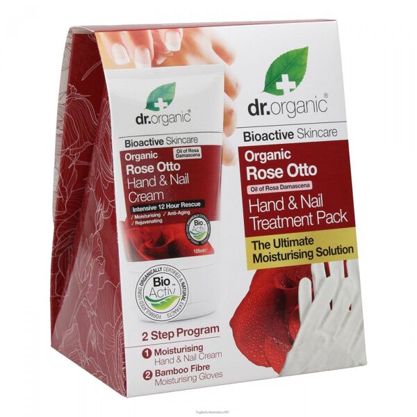 optima naturals srl organic rose otto hand & nail treatment pack trattamento mani all'essenza di rosa