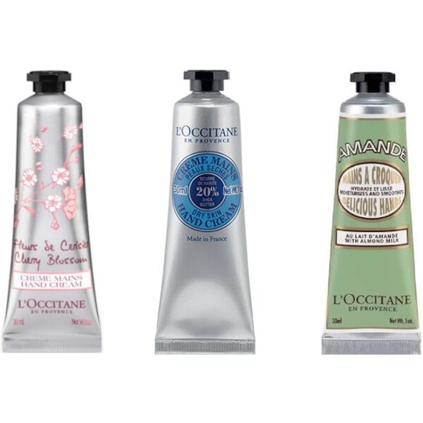 l'occitane en provence hand cream trio - trio creme mani 3 x 30 ml*