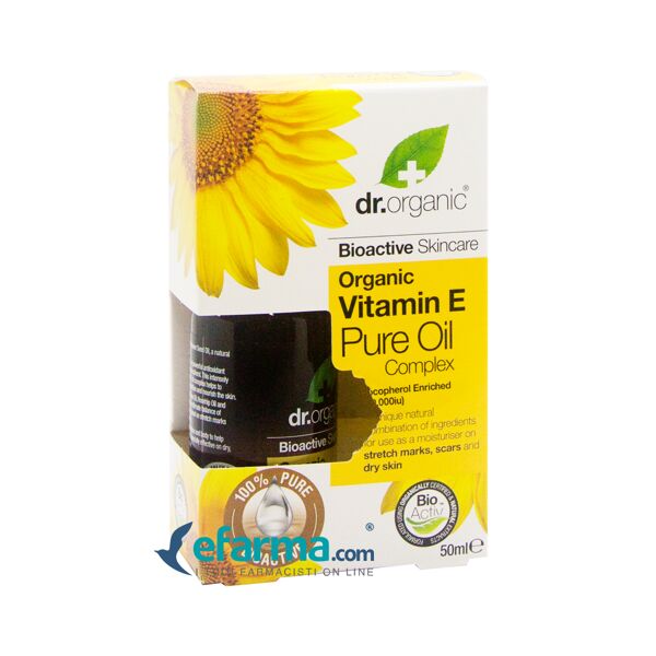 dr. organic vitamina e olio puro per il corpo 50 ml
