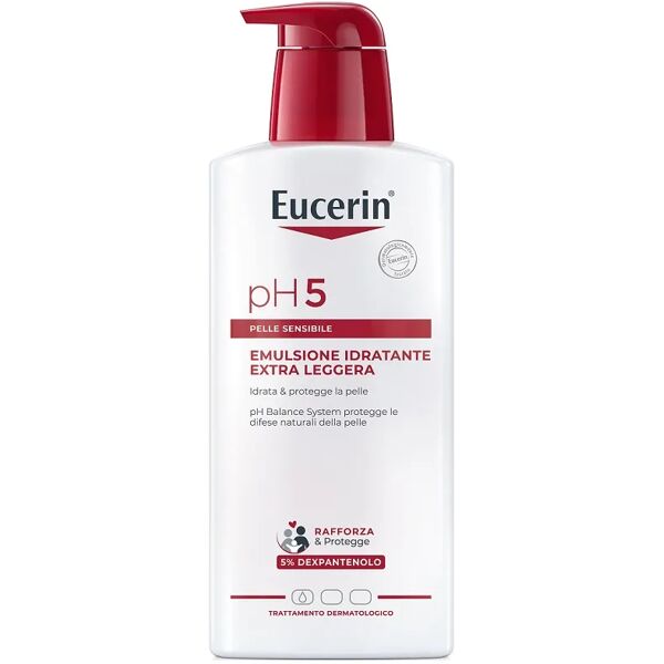 eucerin ph5 emulsione idratante extra leggera pelle secca e sensibile corpo 400 ml