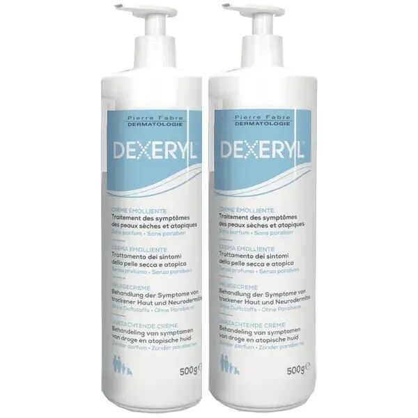 dexeryl crema emolliente anti-prurito promo bipacco 2 x 500 ml