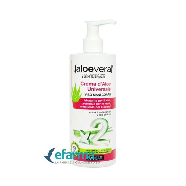 aloevera2 zuccari crema d'aloe universale viso mani corpo 300 ml