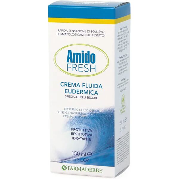 farmaderbe amido fresh crema fluida eudermica idratante pelle secca 150 ml