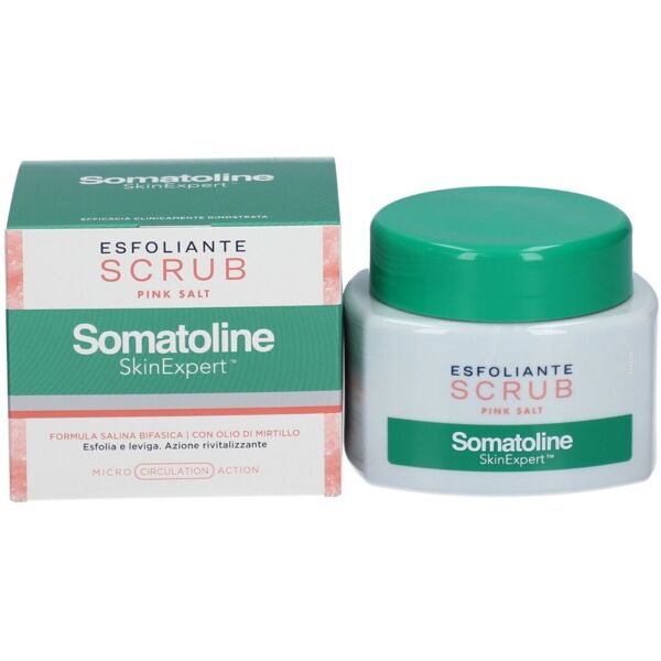 somatoline cosmetic scrub esfoliante corpo al sale rosa dell'himalaya profumazione dolce e fruttata 350 g