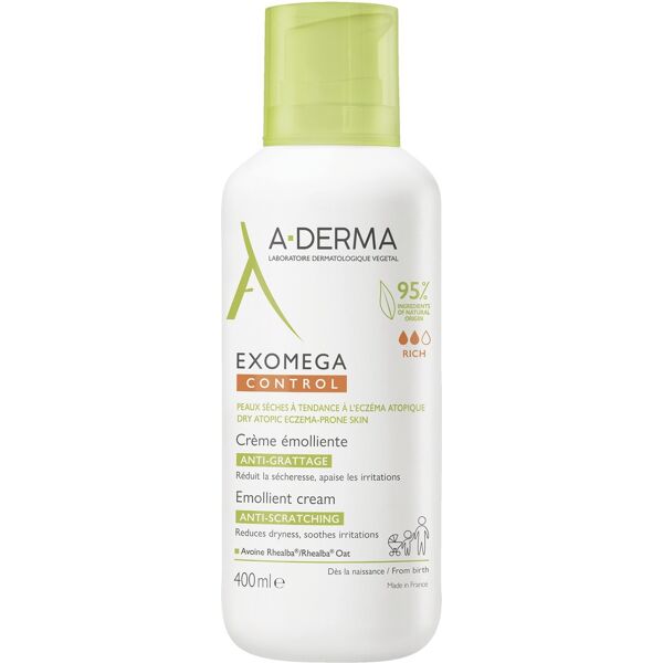 a-derma exomega control crema emolliente anti-grattage 400ml