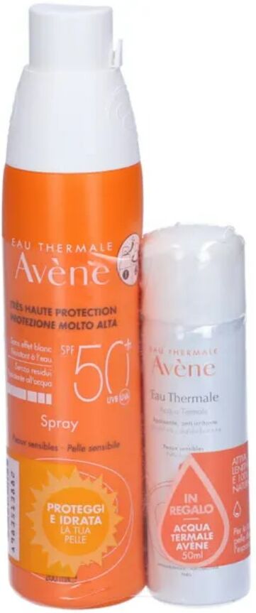 Avene Eau Thermale  Solari Kit Spray 50+ 200 Ml + Spray Acqua 50 Ml