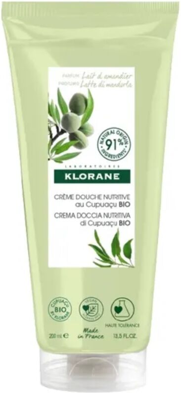 Klorane Crema Doccia al Latte Di Mandorla con Burro Di Cupuacu BIO 200 ml