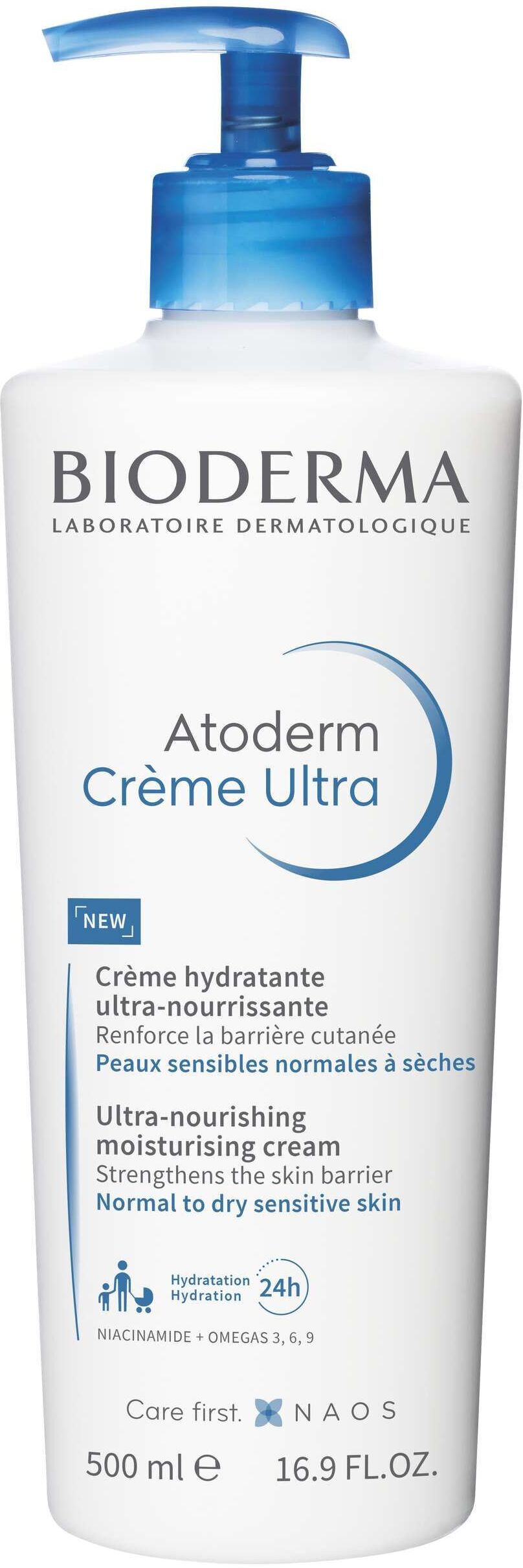 Bioderma Atoderm Crème Ultra Crema Corpo Idratante Pelle Secca 500ml