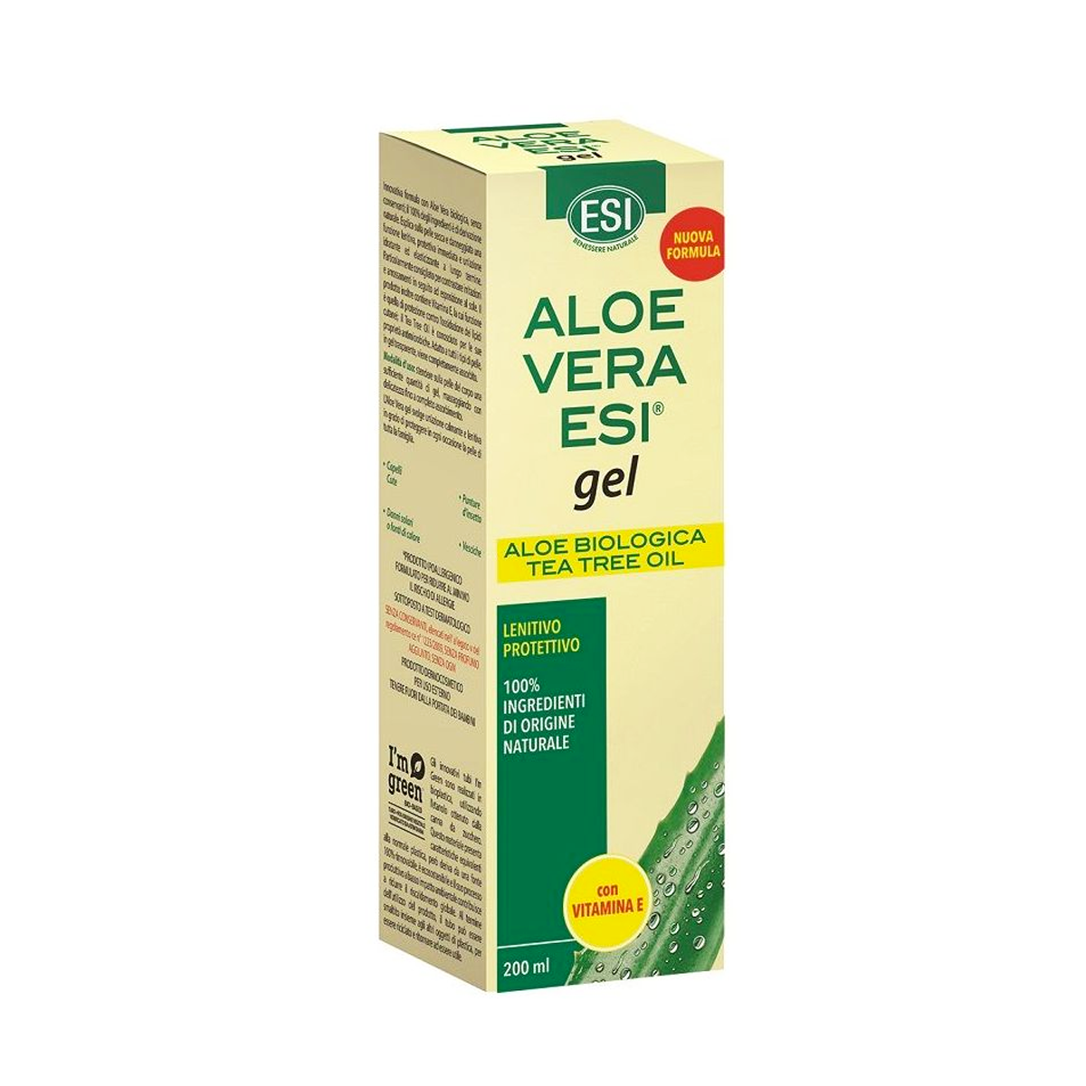 Esi Aloe Vera Gel Vitamina E E Tea Tree Depurativo 200ml