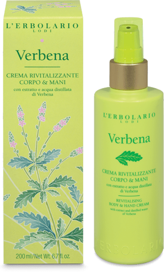 L'erbolario Verbena Crema Corpo E Mani Rivitalizzante 200ml