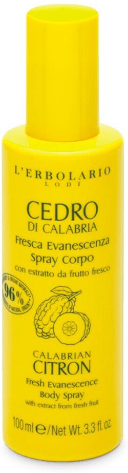 L'erbolario Fresca Evanescenza Spray Corpo Cedro Di Calabria 100ml