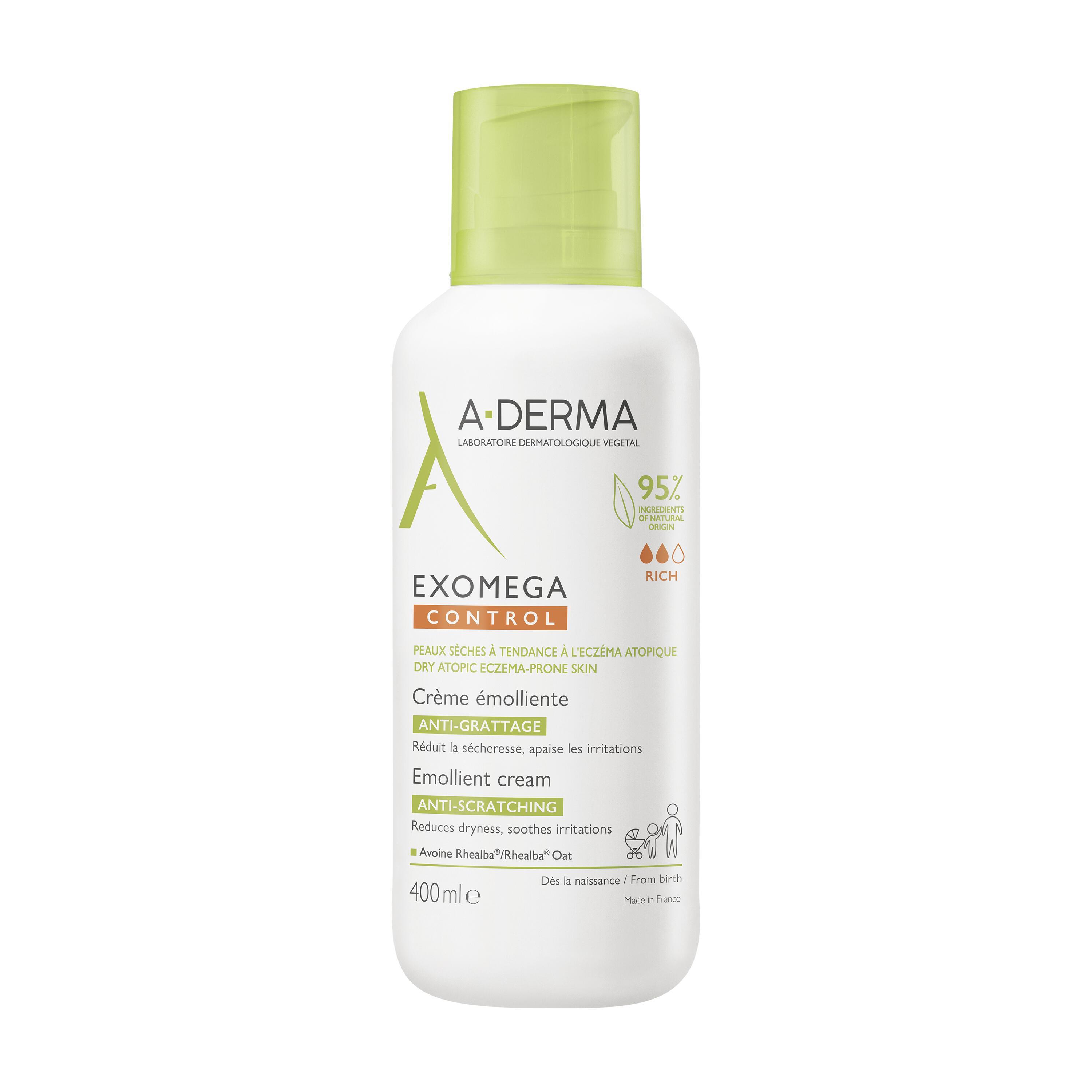 A-derma Exomega Control Crema Emolliente Anti-grattage 400ml
