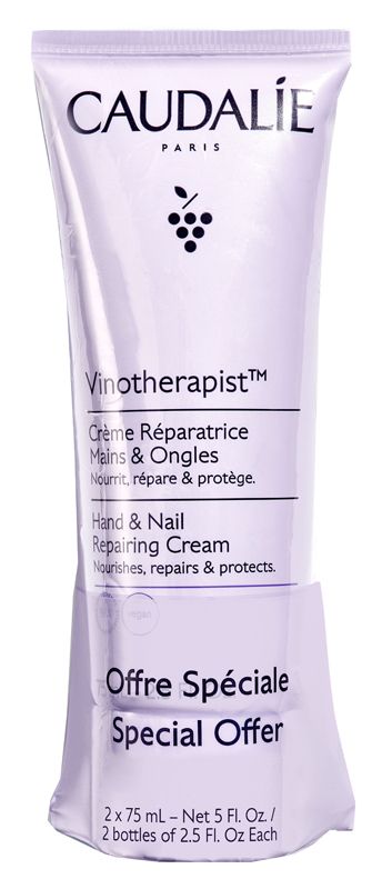 Caudalie Vinotherapist Crema Riparatrice Mani E Unghie 2x75ml