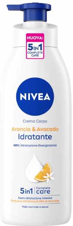 Nivea Body Crema Corpo Idratante Arancio E Avocado 500ml