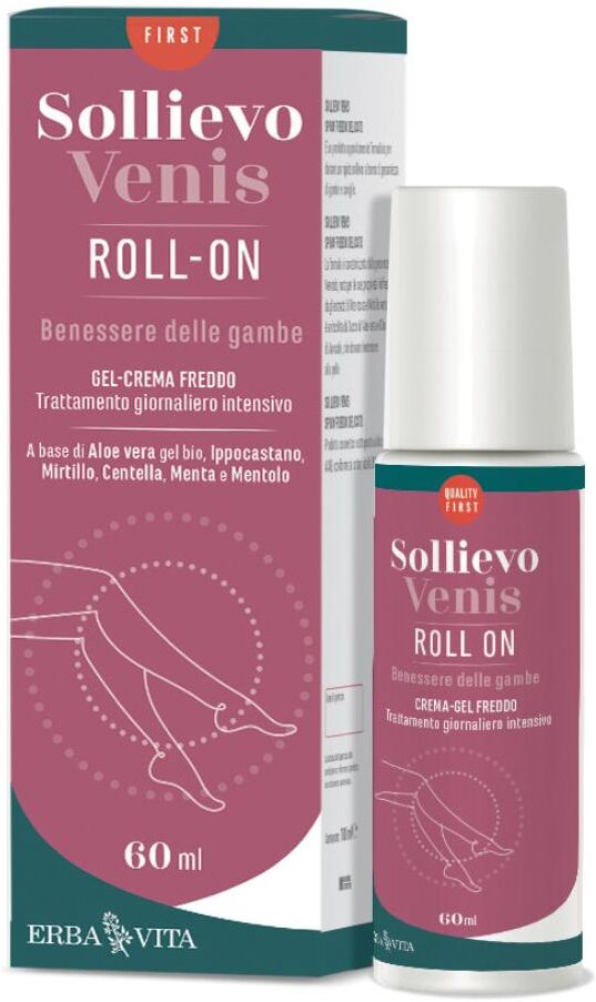 Erba Vita Sollievo Venis Roll On 60ml