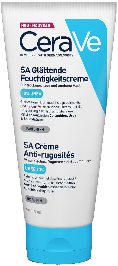 L'Oreal CeraVe SA Crema Levigante 10% Urea Per Pelle Molto Secca Ruvida E Screpolata 177 ml