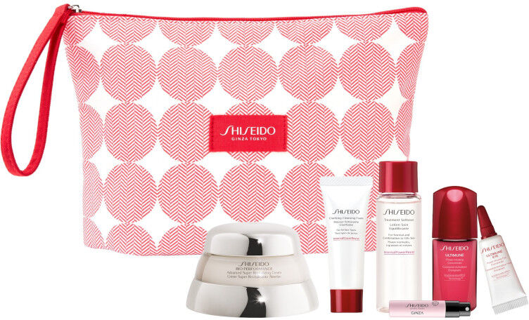 Shiseido Bio-Performance Advanced Super Revitalizing Cream Confezione 50 ML Crema Viso Giorno + 15 ML Detergente Viso + 30 ML Lozione Viso + 10 ML Sie