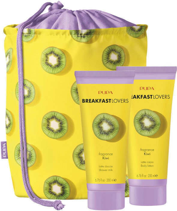 Pupa BREAKFAST LOVERS KIT 1 Latte Doccia e Latte Corpo KIWI 200 ML Latte Doccia + 200 ML Latte Corpo