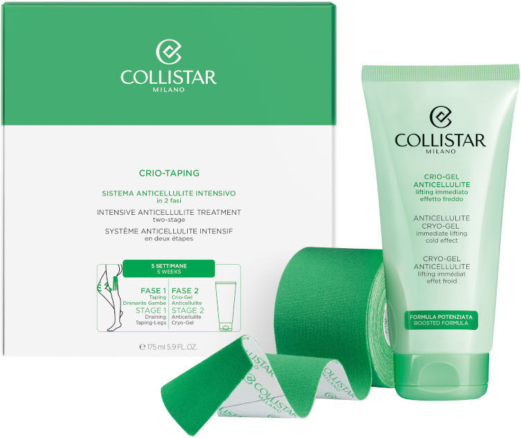 Collistar Crio-Taping Sistema Anticellulite Intensivo in 2 Fasi 1 Rotolo di Tape 5cm*5m + 175 ml